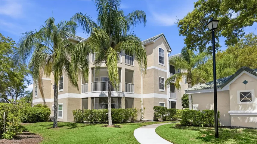 building across the street from the amenities and pool