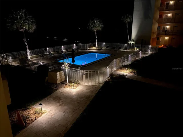 Night view of pool!