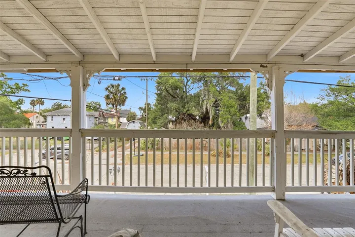 second story (mid-level) deck view