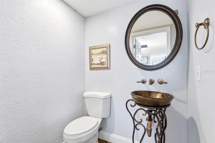 Half bath downstairs off kitchen