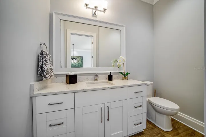 Half bath on 2nd level.
