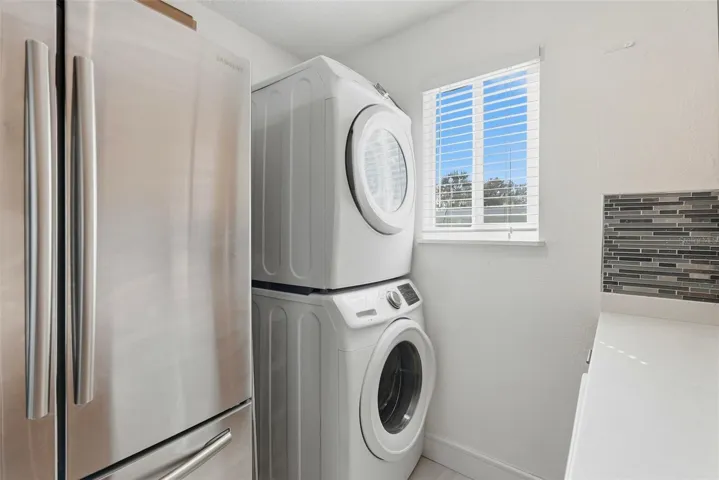 Washer/Dryer tucked into the kitchen