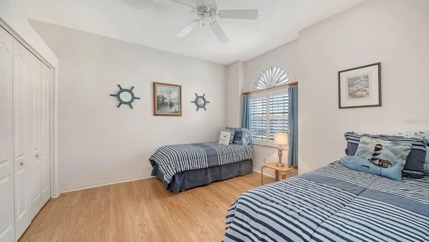 Secondary bedroom is generously sized
