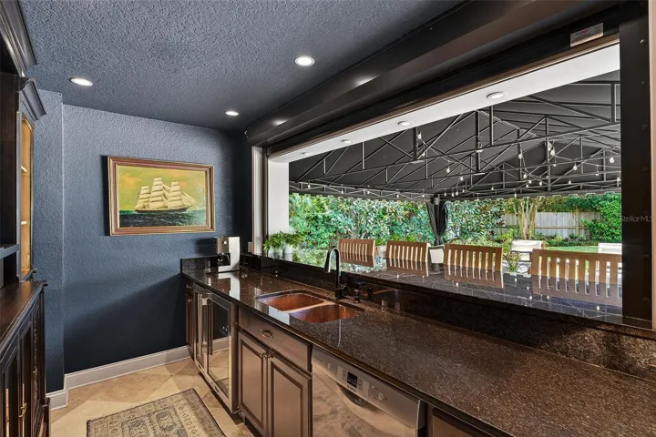 Refrigerators, dishwasher, sink and storm shutter to close