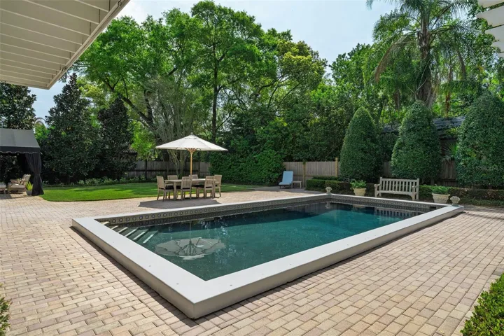 Private backyard
