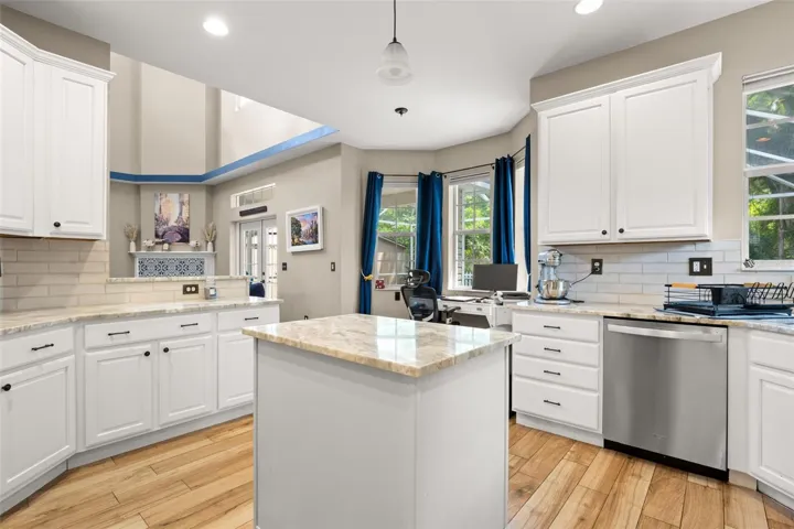 A center island for additional prep space
