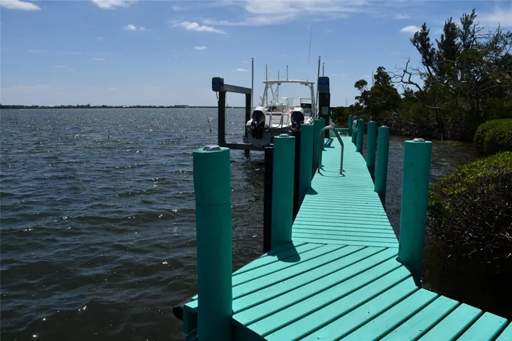 Shared dock on Lemon Bay.