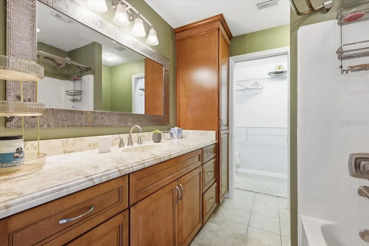 Primary Bathroom and walk in closet