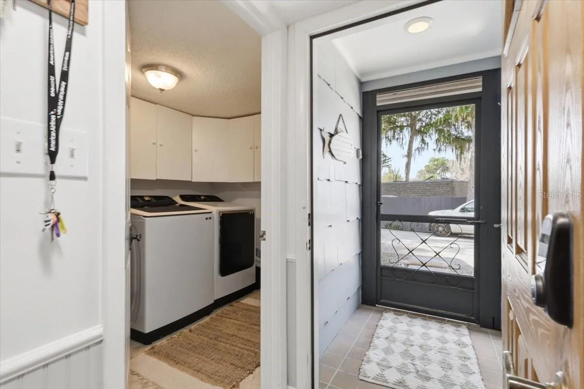 Front Entrance and Laundry room