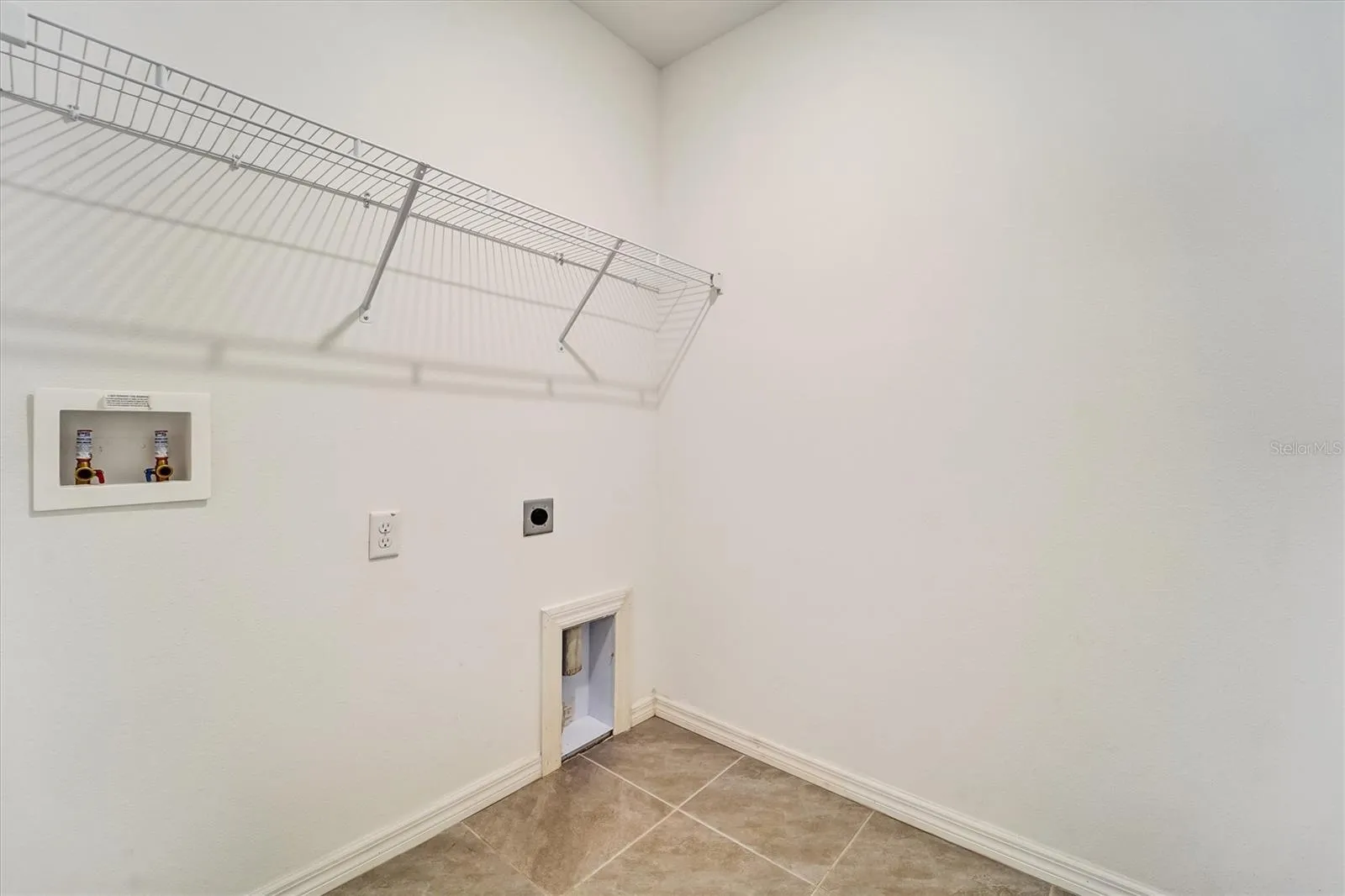 Inside laundry room