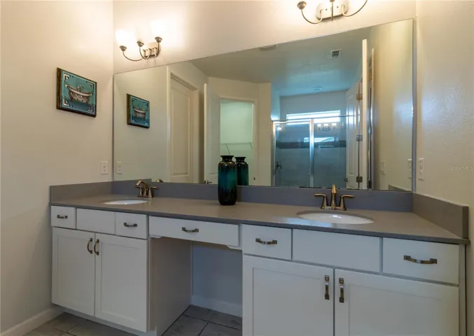 Bathroom 3- Master Suite: Private, en-suite bathroom with double vanity, large shower, and modern fixtures. Luxurius and spacious.