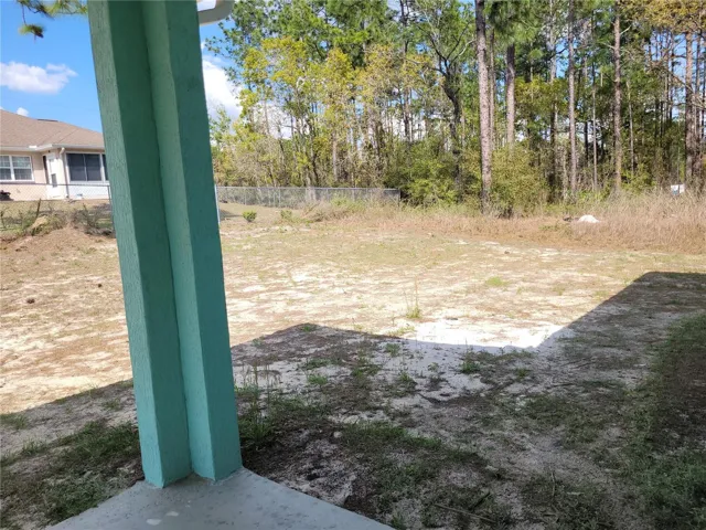 Right side of backyard