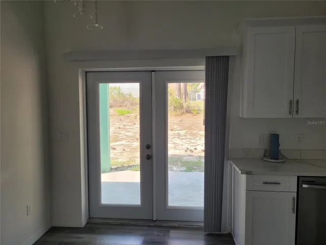 Kitchen back door