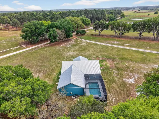 Arial view of home
