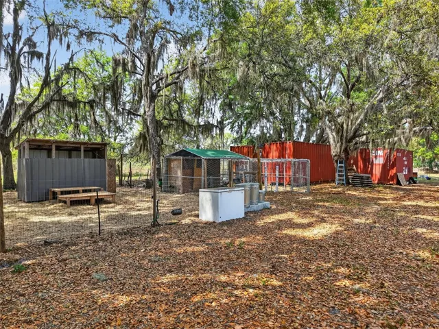 Fenced area for animals