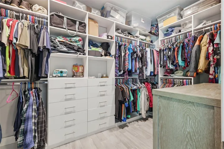 Primary closet