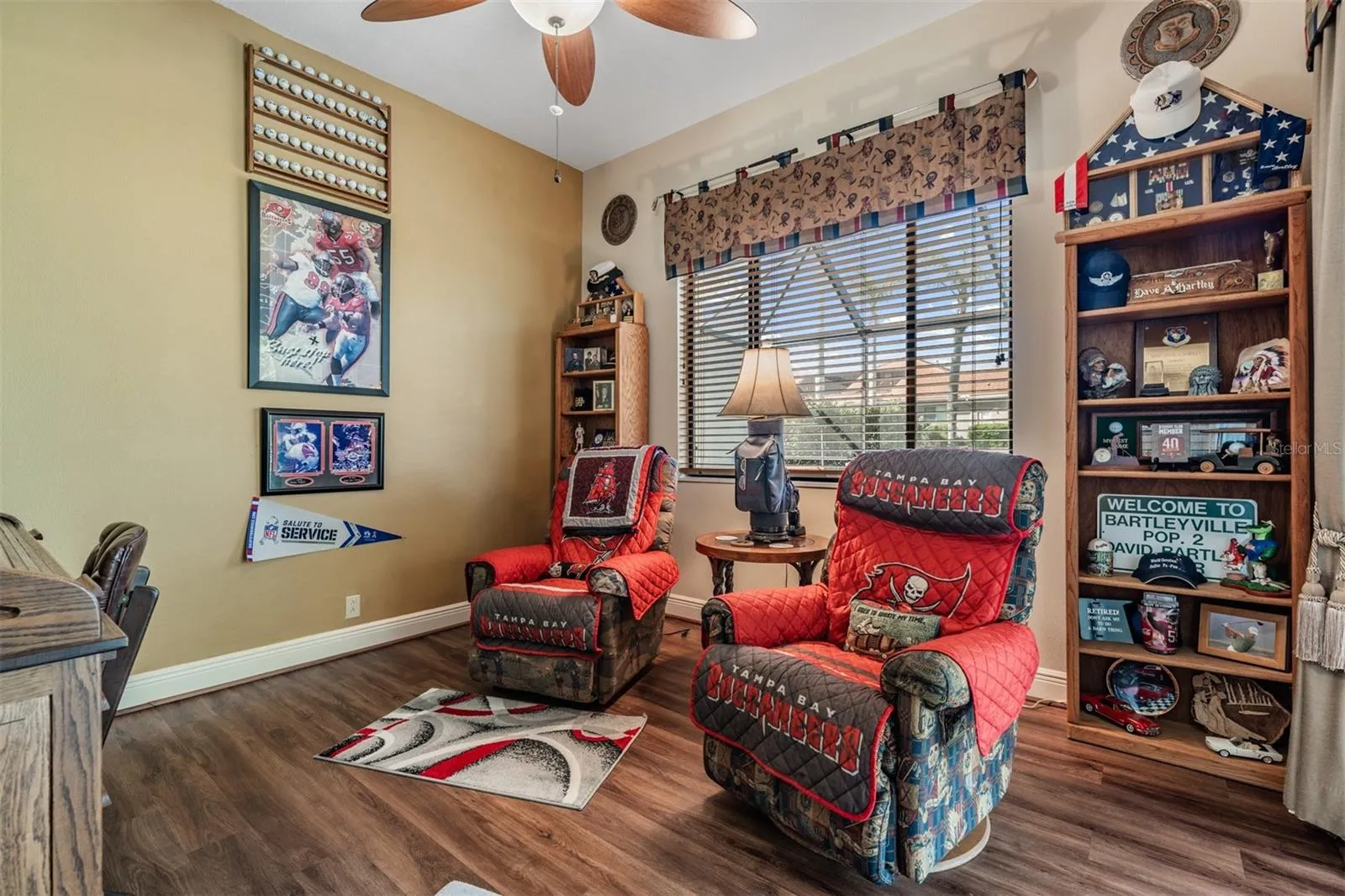 MAN CAVE overlooks pool!
