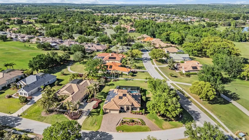 Oversized lot with greenspace behind, parklike setting on side and golf course views