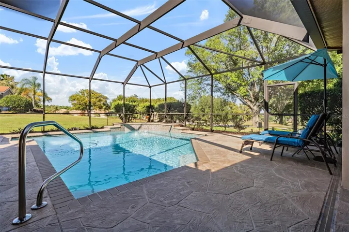 Screened Lanai with lush views