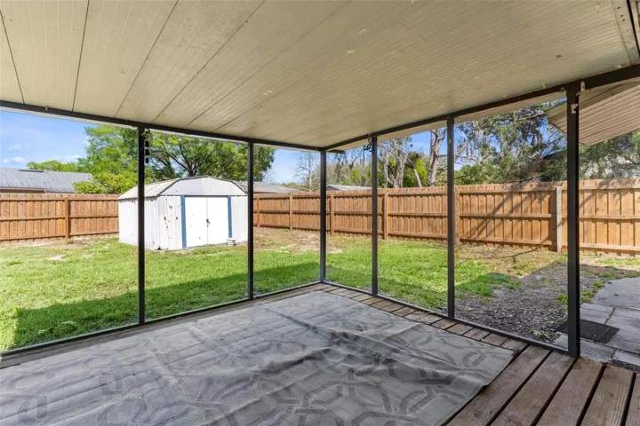 Covered back patio
