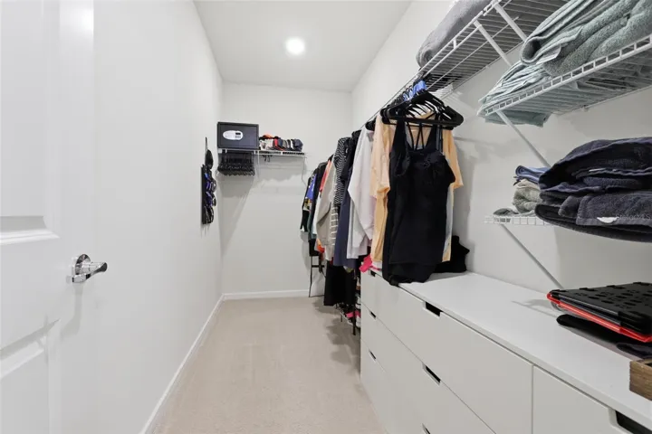 Primary walk in closet