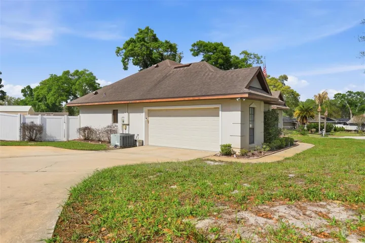 Corner lot on a cul-de-sac, with extended driveway and side entrance garage