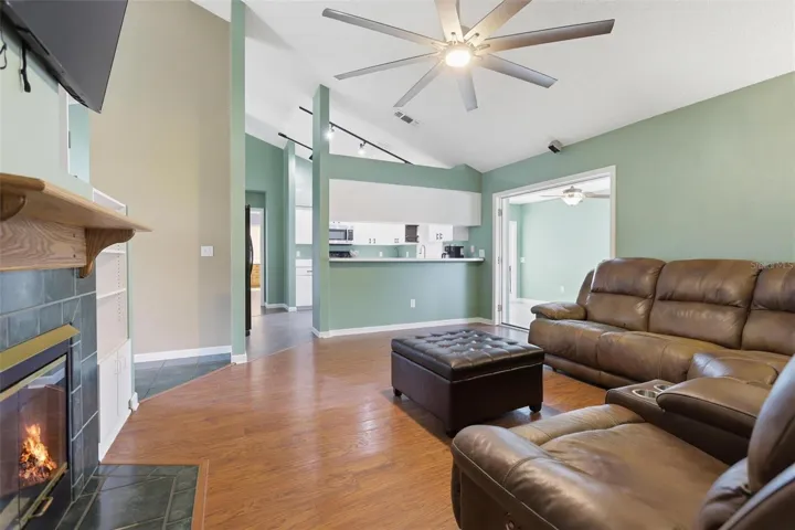 Living Room with Fireplace
