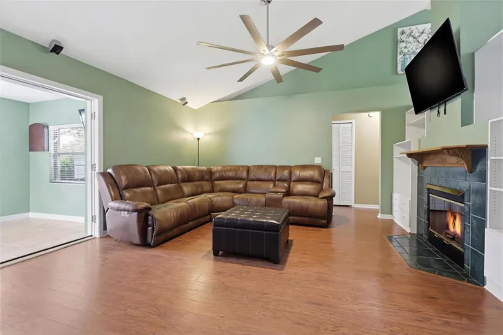 Living Room with Fireplace