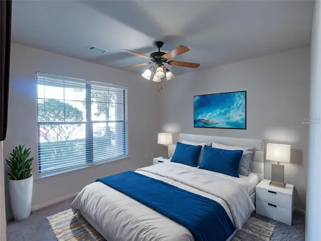 Virtually Staged Second Bedroom