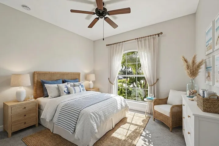 Virtually Staged Guest Bedroom