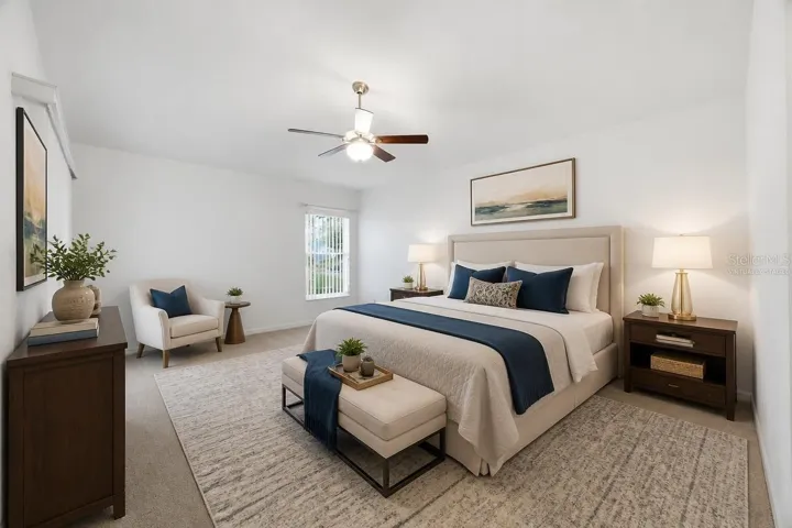 Primary Bedroom - Virtually Staged