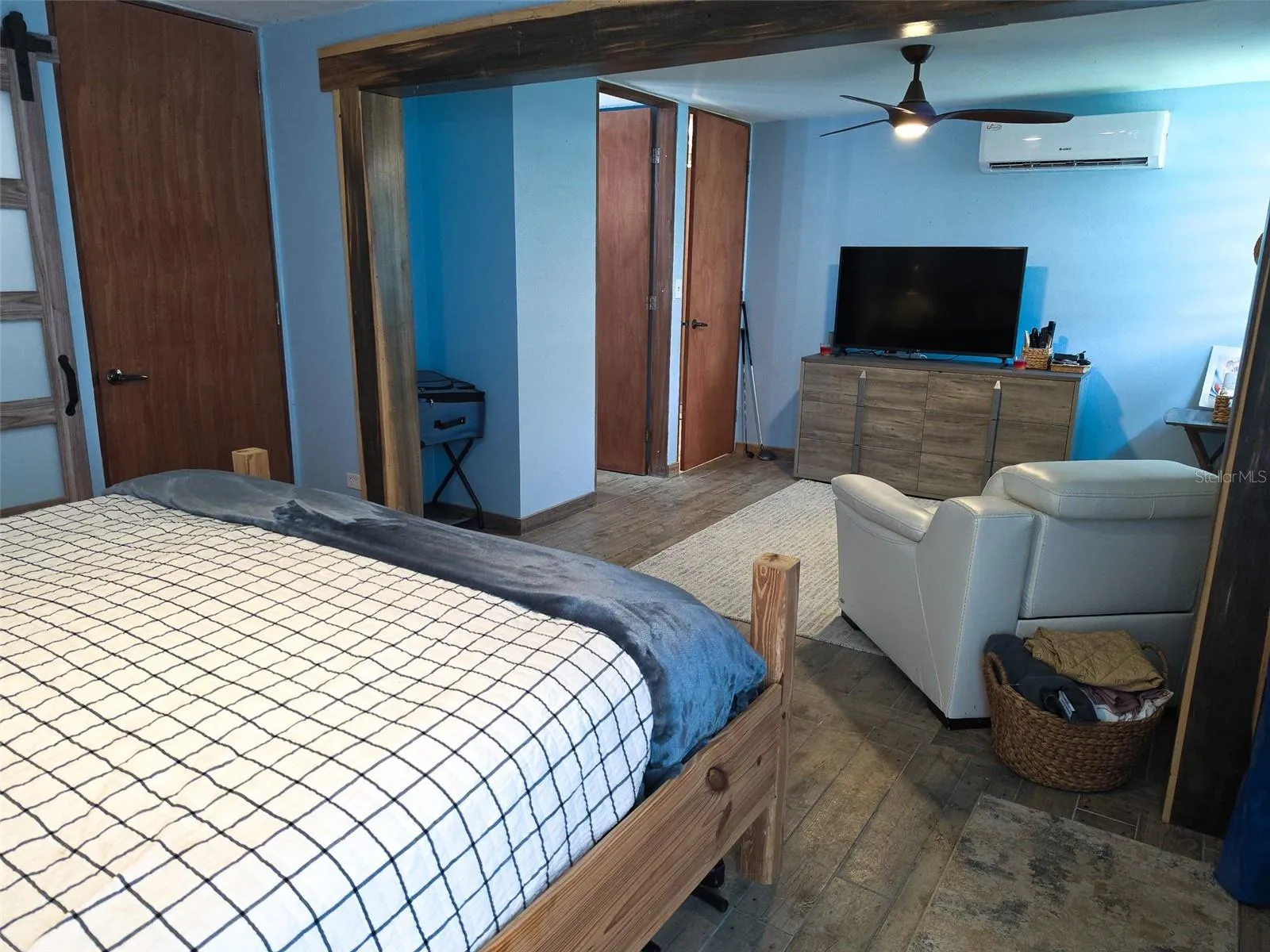 Extended and remodeled master bathroom
