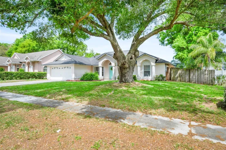 Large front yard