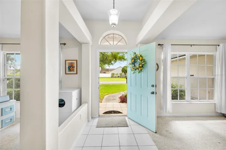 Dining Room on right, Living Room on left