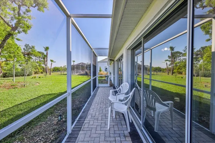 Rear view of home