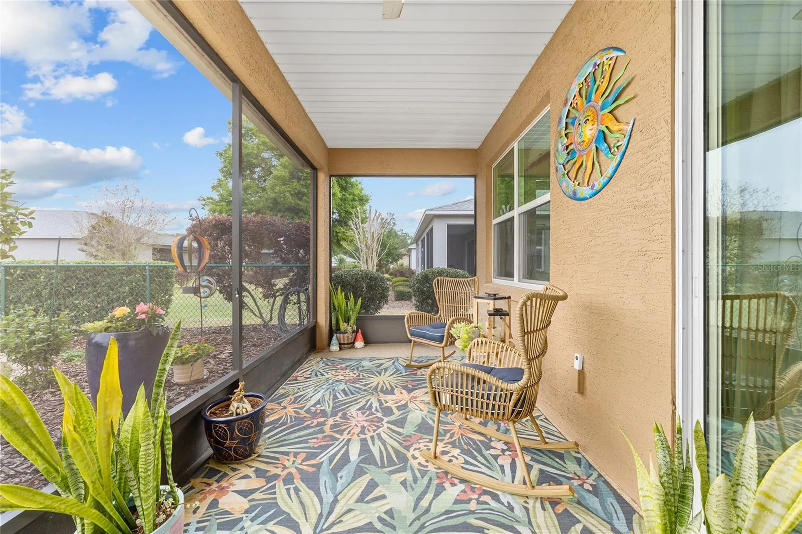 Screened lanai