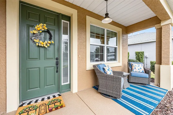 Inviting front porch