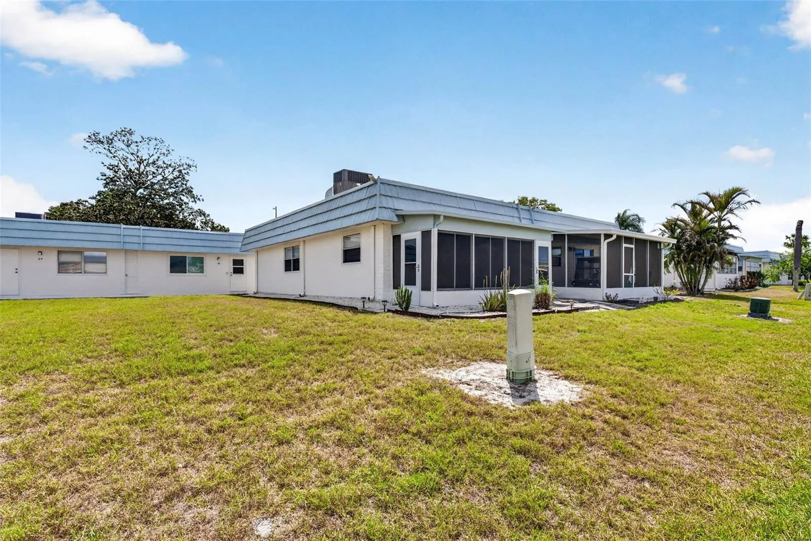 Rear view of home