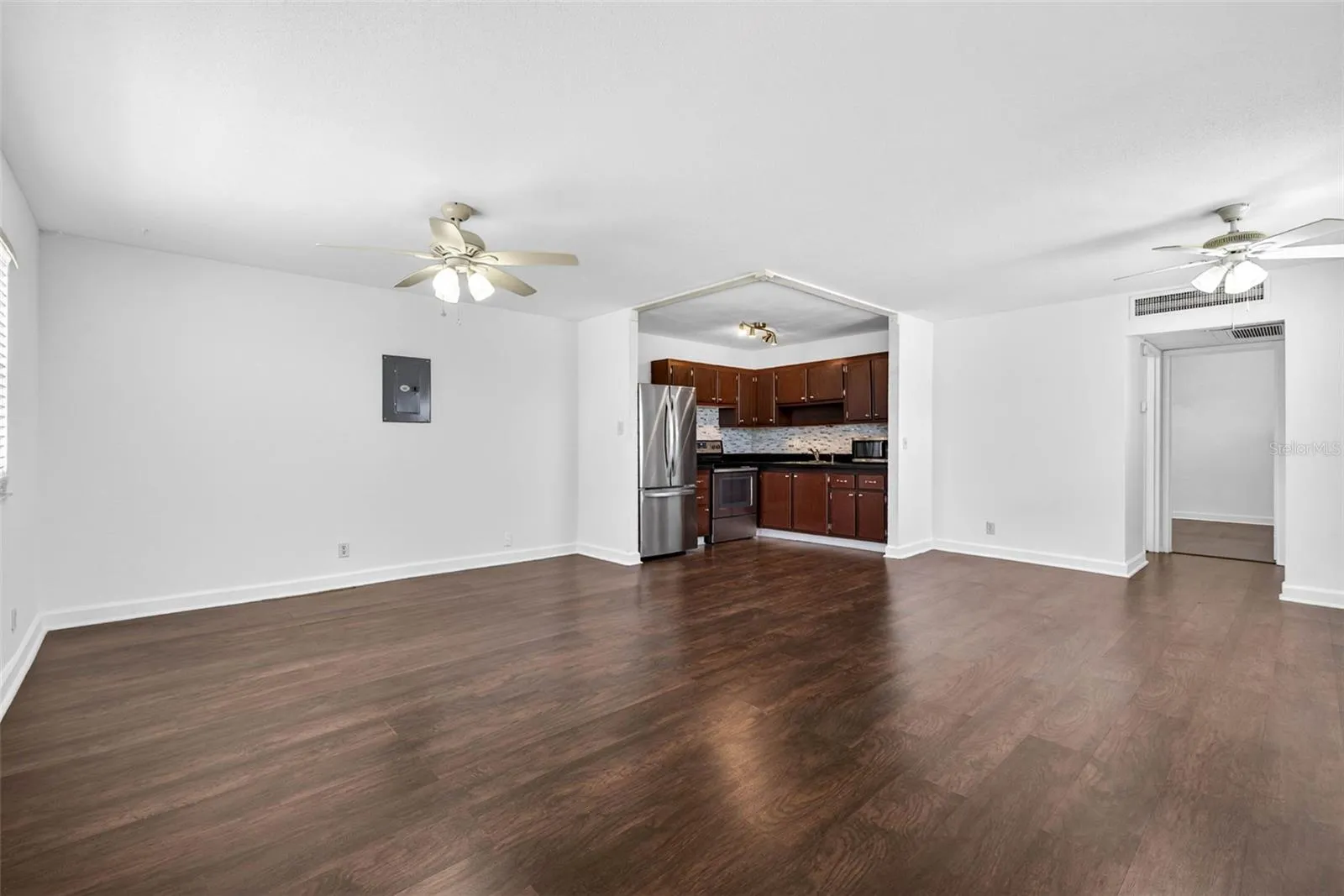 Open Living, Dining &amp; Kitchen