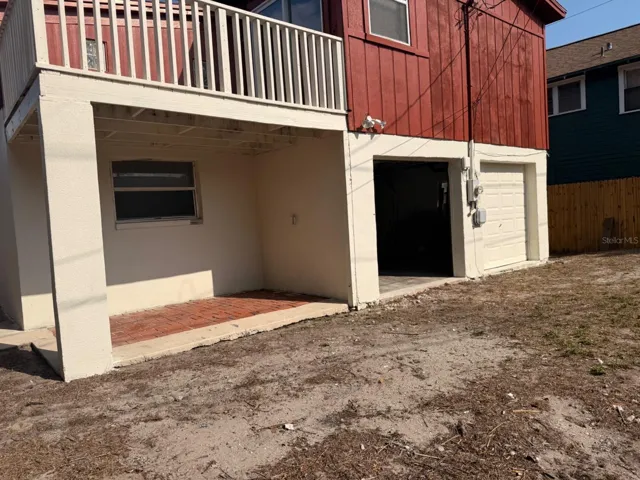 Garage Facing Alley Entrance