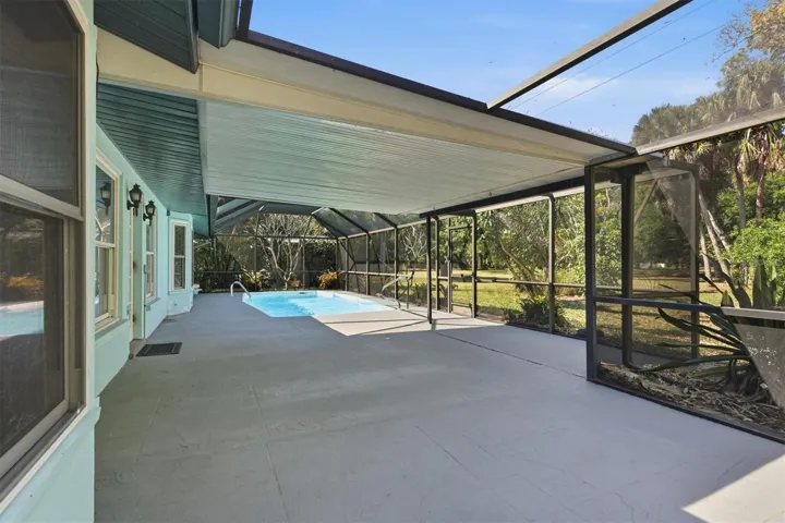 Screen in Lanai, with pool