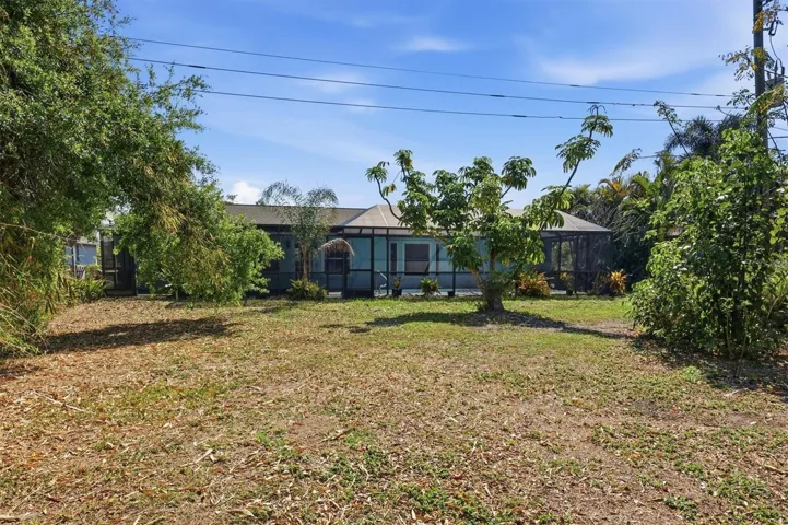 Back view of the property backs up to green space