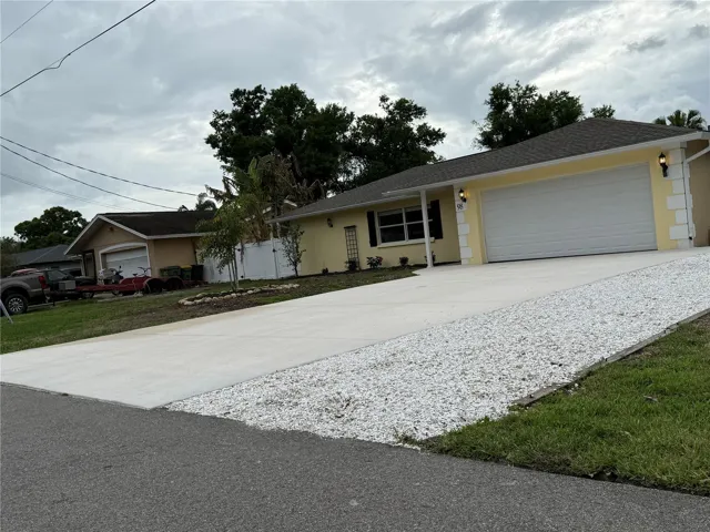New Expanded Driveway / Shell Apron