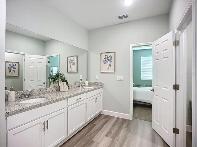 Same floor plan of decorated model home