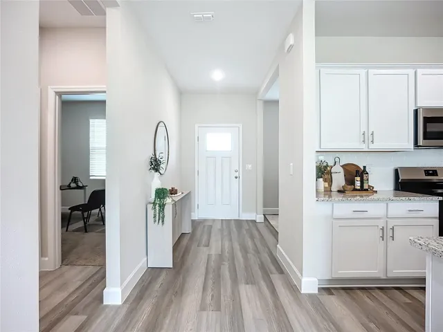 Same floor plan of decorated model home