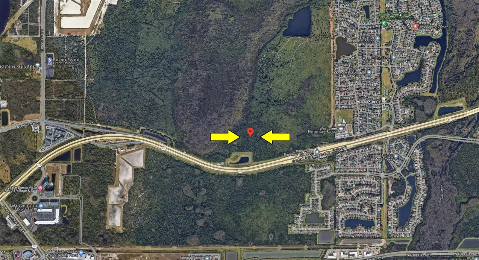 Being Less than 1 mile West of International Drive, and only 2 miles from a future major regional transit hub (linking MCO, Disney, and the Convention Center) all significantly increase this Land’s Long-Term Future Value.