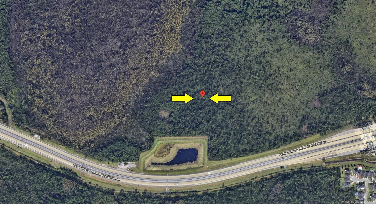While no current infrastructure or public road access exists—with entry currently limited to trails from International Drive—the site sits north of the 417 and south of Central Florida Parkway near the established neighborhood of Hunters Creek.•Being Less than 1 mile West of International Drive, and only 2 miles from a future major regional transit hub (linking MCO, Disney, and the Convention Center) all significantly increase this Land’s Long-Term Future Value.