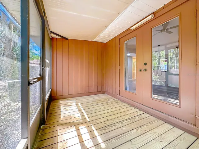 Back private screened porch