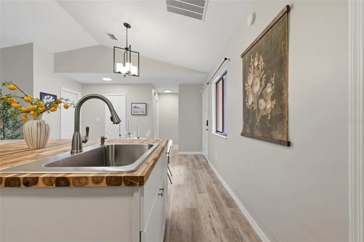 Spot-resistant Brushed Nickel Pull-Down Faucet & new Garbage Disposal