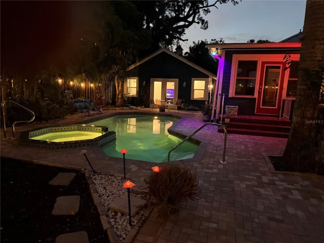 Evening Pool Area